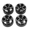 1.9in RC Beadlock Wheel Rims Reusable Stable Grip Silver Black Precise Replacement For Traxxas TRX4