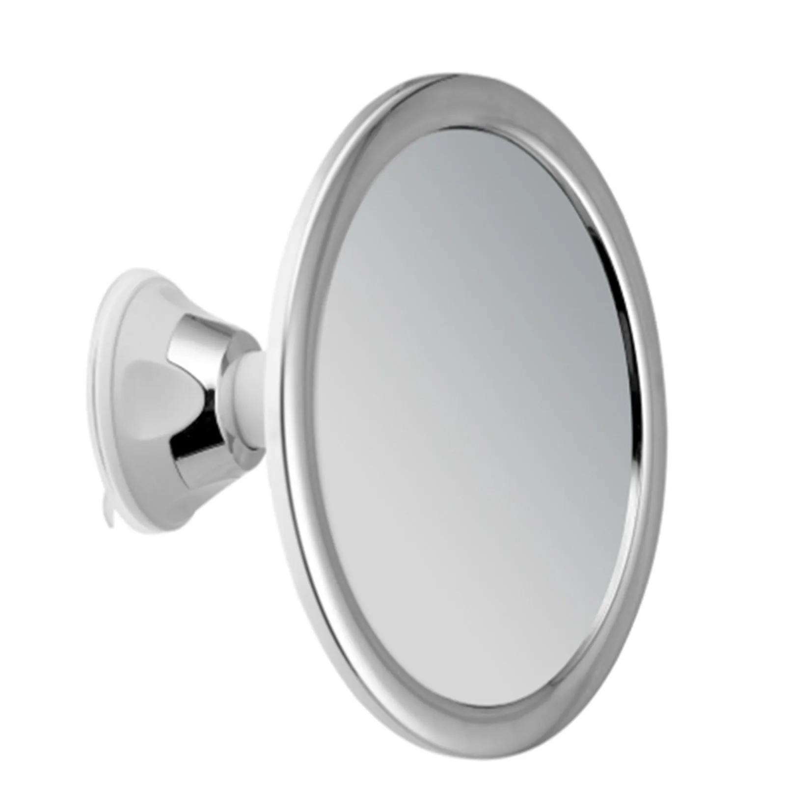 

Makeup Mirror With Holder Suction Cup 360 Rotation Shower Shave Round Mirrors Bathroom Mirrors Washroom белый