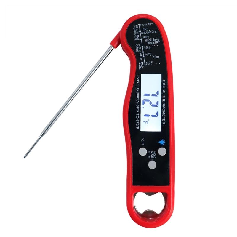 Fleischthermometer Digital zum Grillen und Kochen Wasserdicht Schnell Sofortige Ablesung Lebensmittelthermometer für die Küche