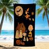 1Pc Snoopy'S Halloween Night Beach Towel Quick Dry Multiuse For Beach Pool Gym Yoga Home Travel Christmas Halloween Xmas Gift S1497