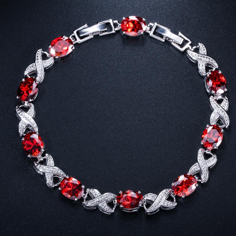 Trend Bracelet Aaa Zircon Multi-Color Optional Temperament Women'S Jewelry