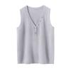 2025 Autumn/Winter French V-neck Sleeveless Slimming Cashmere Knit Vest