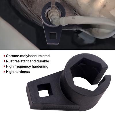 Clé à douille pour capteur d'oxygène de voiture déportée 7/8 pouce/22 mm Entraînement 3/8 pouce Outil de dépose O2 Adaptateur de douille pour capteur O2 Clé pour moteur