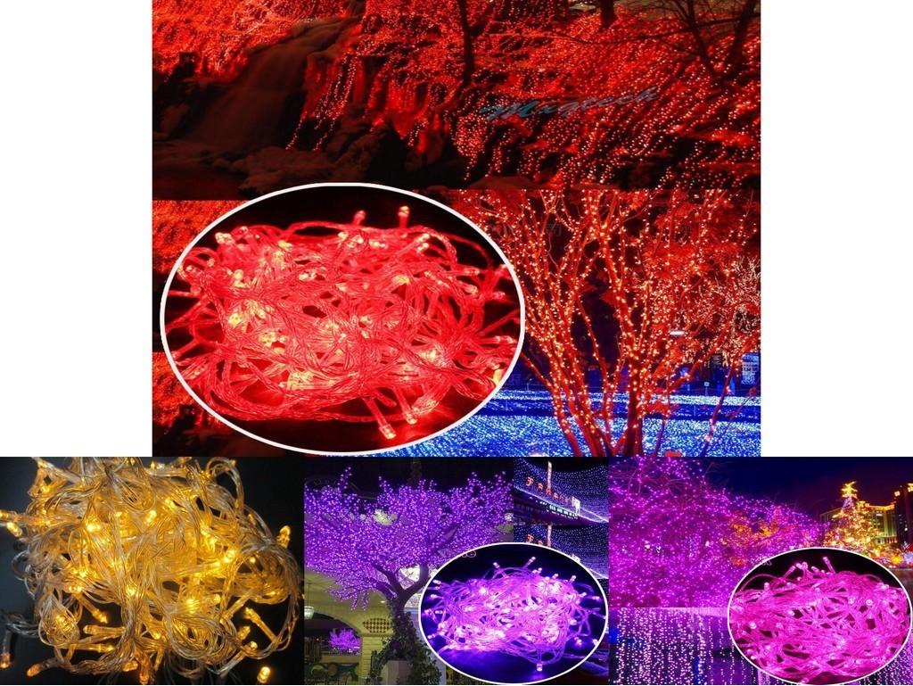 Bezaubernde 10m 100 LEDs Weihnachts-Lichterkette für magische Außendekoration