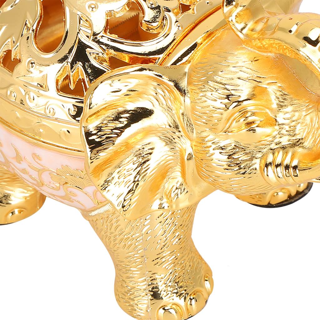 Elephant Shaped Incense   Aromatherapy Ornament for Living Room Entryway Bedroom(Bronze )