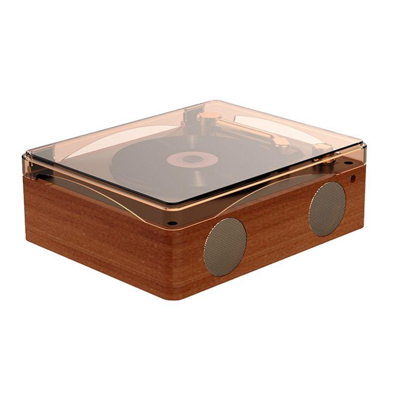 

ABNR Retro CD Player Bluetooth 5.0 Rechargeable Built-In Speaker Portable Music Player USB Hifi Player With Infrared Remote Dura коричневий