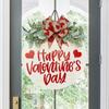 Valentine Door Sign Decor Romantic Festive Valentines Wooden Sign For Front Door For Outdoor Indoor Wall Window Porch Mantel