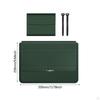 Laptop Sleeve Case Computer Bag Carrying PU Leather Stylish for 13/14inch with Invisible Stand