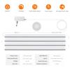 1-6PCS Set LED Cabinet Bar Lamps EU 220V Integrated Lighting With Dimmable Touch/Hand Sweep Sensor Switch 25mm Board Penetrable