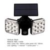 2108 Solar Power Waterproof ABS Dual Sensor Light Head Solar Wall Light