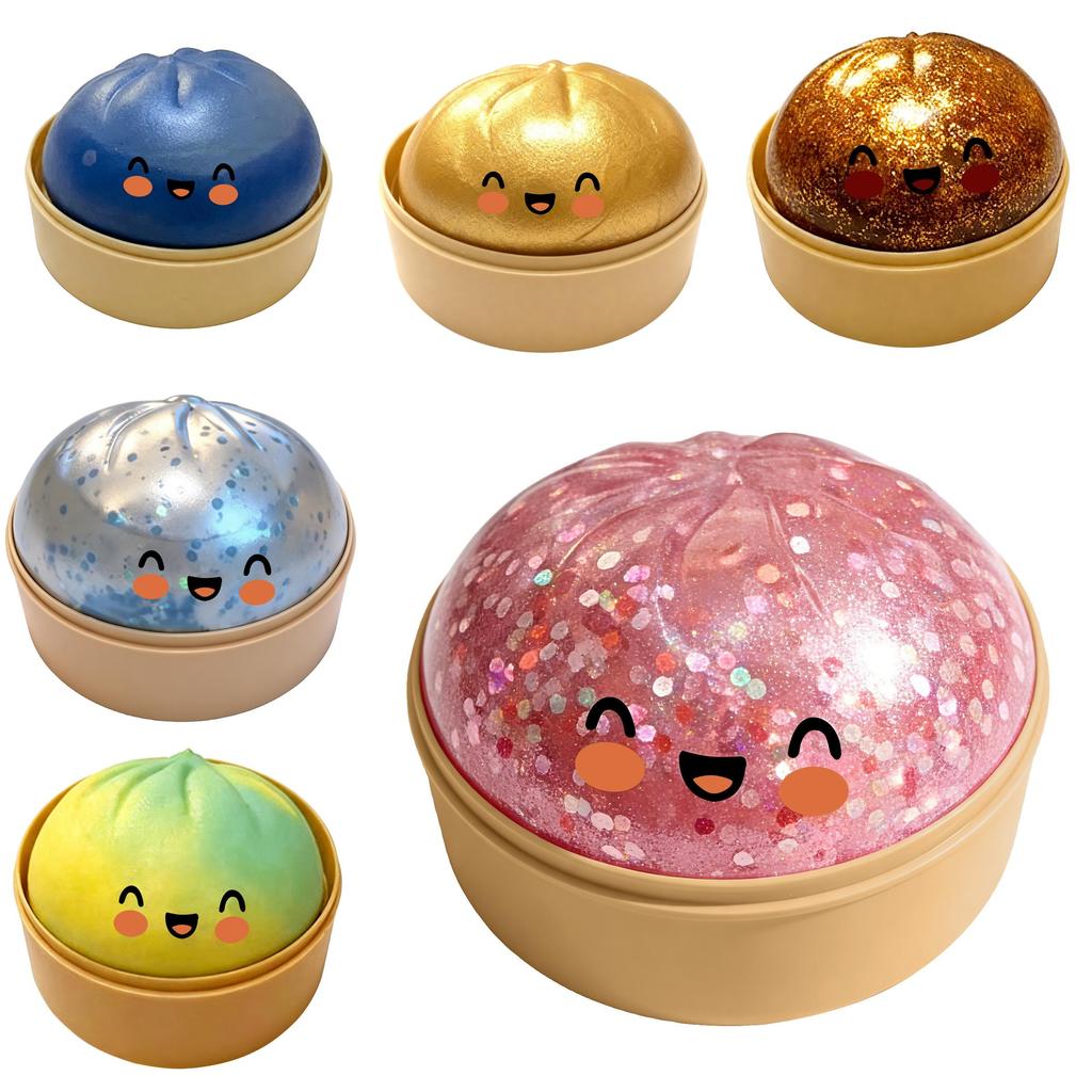 Cute Baozi Stress Relief Toy With Soft Silicone For Kids And Adults