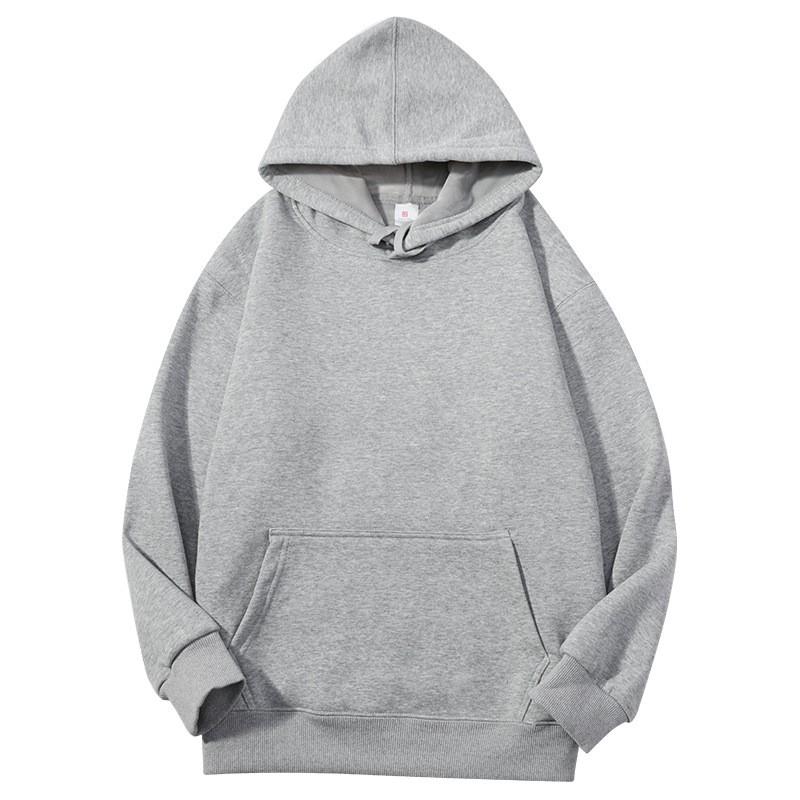 Mens Oversized Hooded Sweatshirt 400g Heavyweight Fleece Lined Cotton Blend Pullover Winter Casual Wear