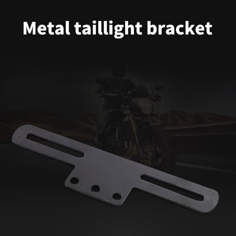 Easy Installation Secure Adjustable Motorbike Tail Light License Plate Frame Mount Support with Rear Illumination Mount