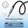 MOSWAG 3.5mm to XLR Cable, 3.5mm (Male) to 3.5mm (Male) Microphone Cable, Mini Jack Stereo to Canon Head Unbalanced Auxiliary Microphone Cable Compati