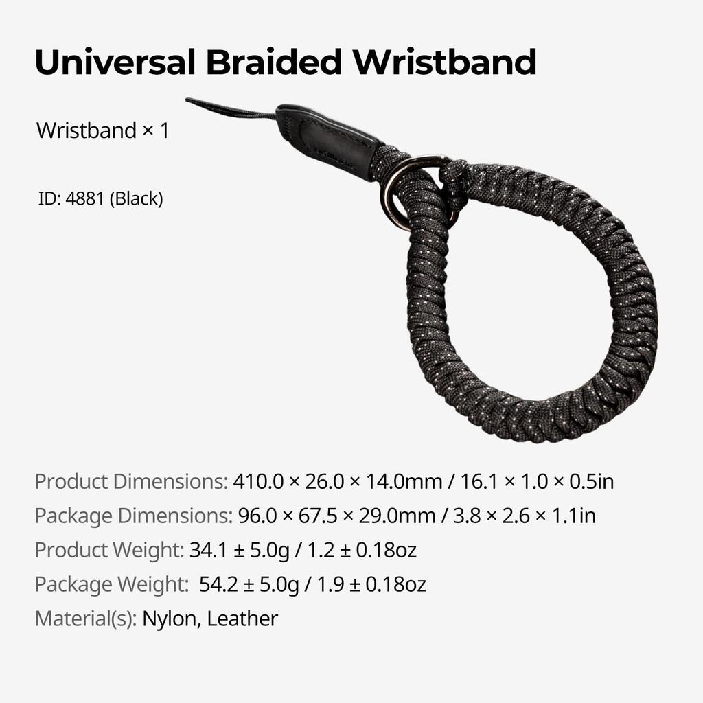 Universal Braided Wristband 4881 [SMALLRIG] (Black)