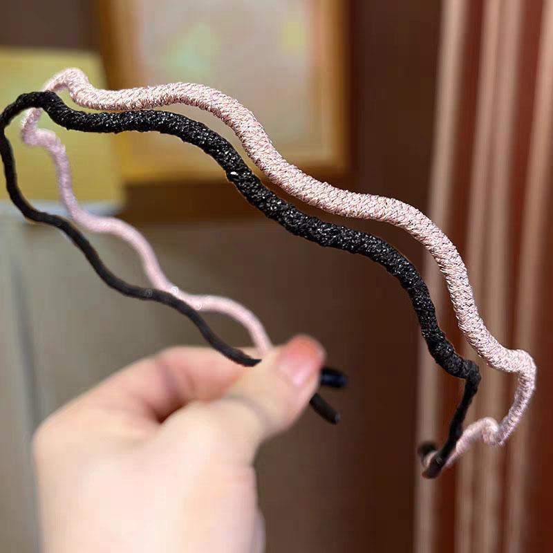 2 шт. Элегантная европейская и американская минималистичная повязка на голову для женщин и девушек, ретро резинки для волос, аксессуары для волос