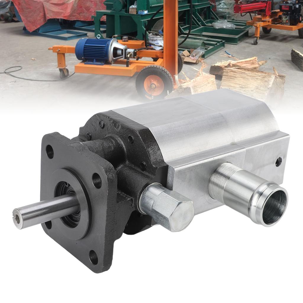 Pompa Idraulica per Spaccatrice di Tronchi 11 GPM Pompa a Ingranaggi Idraulica a 2 Stadi in Alluminio 3600 RPM Pompa per Spaccatrice di Legno per Unità di Potenza Idraulica Spaccatrici di Tronchi in