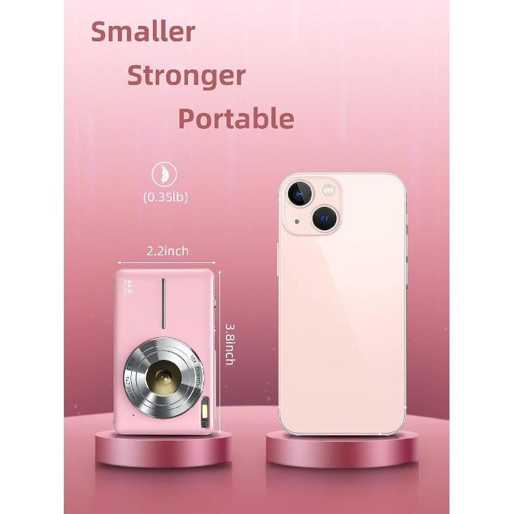 Digital Camera, FHD 1080P Digital Point and Shoot Camera with 16X Zoom Anti Shake, Compact Small Camera for Boys Girls Kids