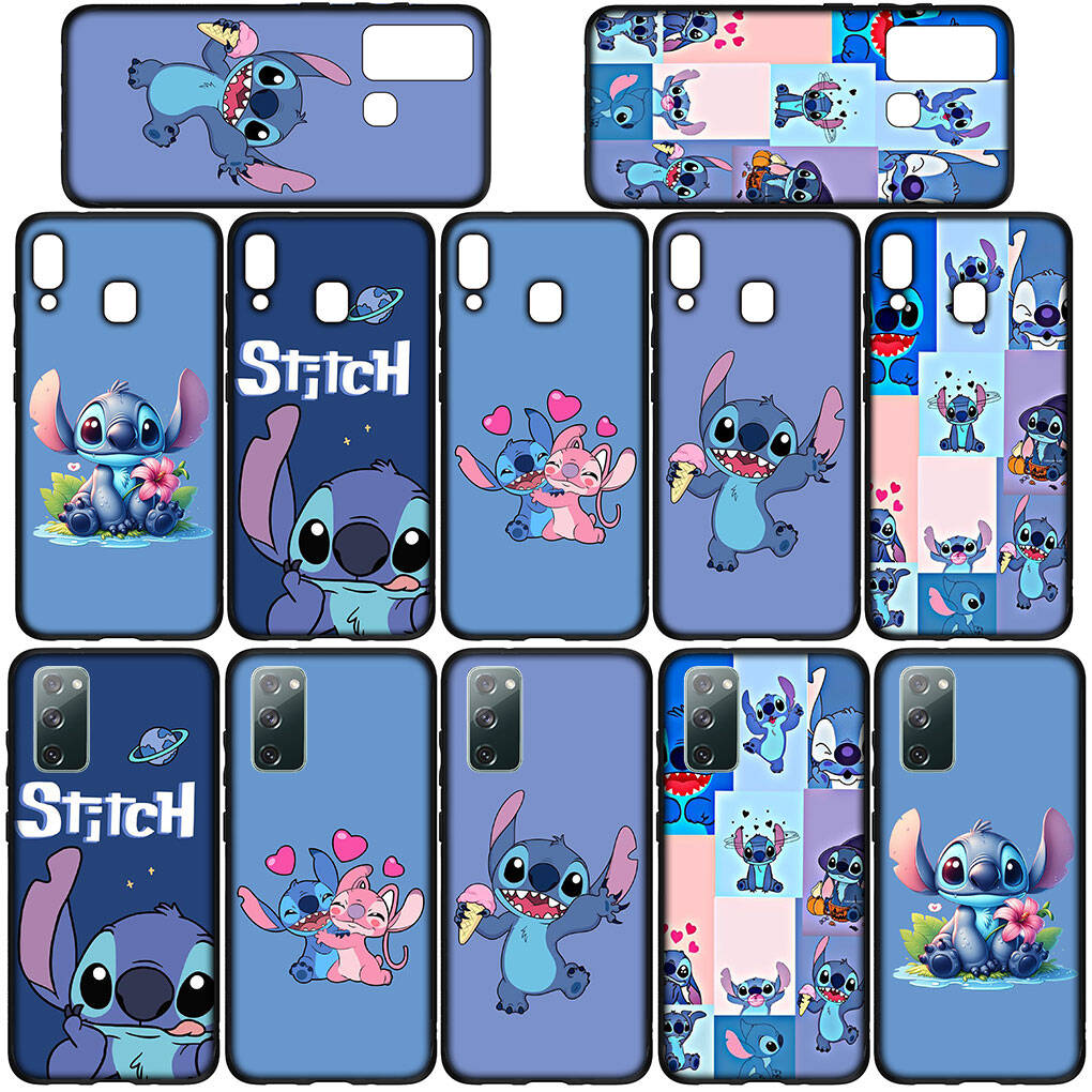 Cover for iPhone 17 16 15 Xiaomi Poco Redmi Note 14 13 12 Pro Max 9 16e Samsung Galaxy S25 S24 S23 OPPO Huawei Blue Lilo Pink Stitch Anime Phone Case