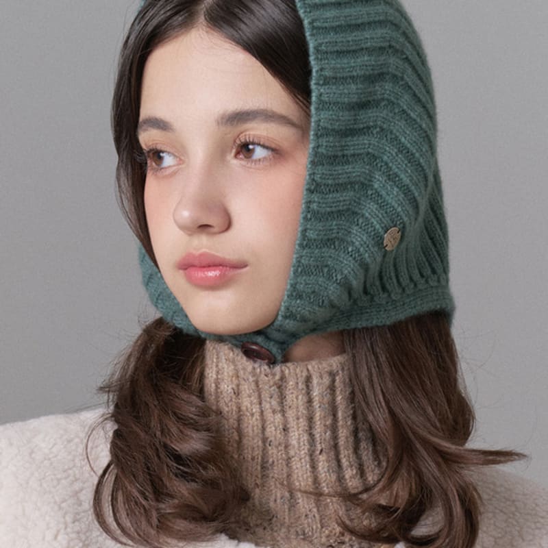 WHITE SANDS Hooded Knit Earmuff Beanie Alberta (6 Colors)