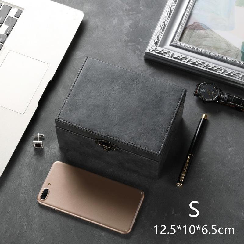 

Crazy Horse Leather Faraday Box Large Rfid Box Car Keys Protector Signal Blocker Keyless Fob Anti-Theft Cage Phone Bank Card Box