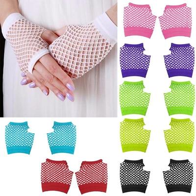 Girls  Short Fishnet Fingerless Gloves Gloves Party Gloves Fishnet Gloves
