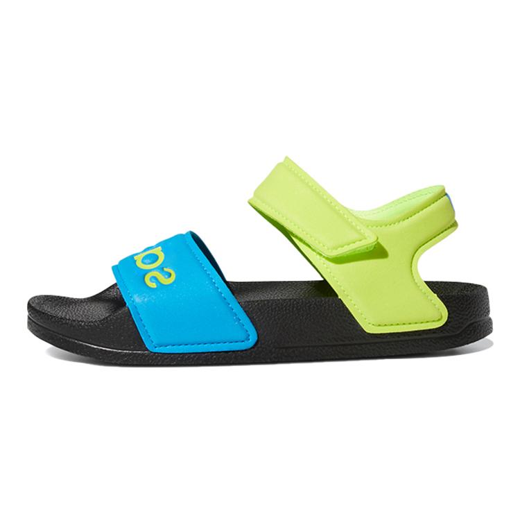 Adidas Adilette Synthetic Leather Slip Resistant Children s Sandals Blue Green Kids  FY8850 30.5