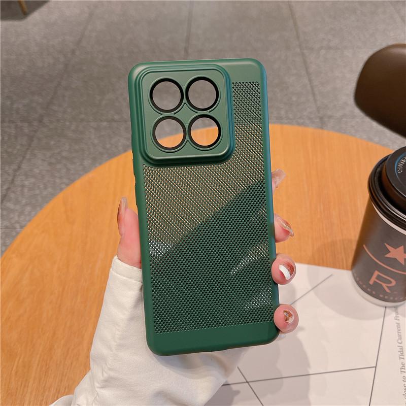Visiškai dengiantis šilumą išsklaidantis dėklas su objektyvo plėvele, skirtas „Xiaomi 14 13 13T Pro“ itin kvėpuojančiam aušinimo tinkleliui, kietam kompiuterio užpakaliniam apvalkalui