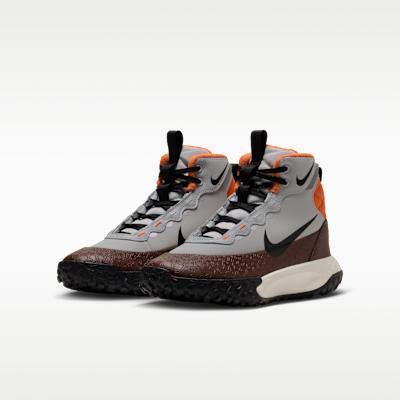 Kids' Boots Nike Terrascout Boots With Reflective Accents GS 'Grey Fog Safety Orange'