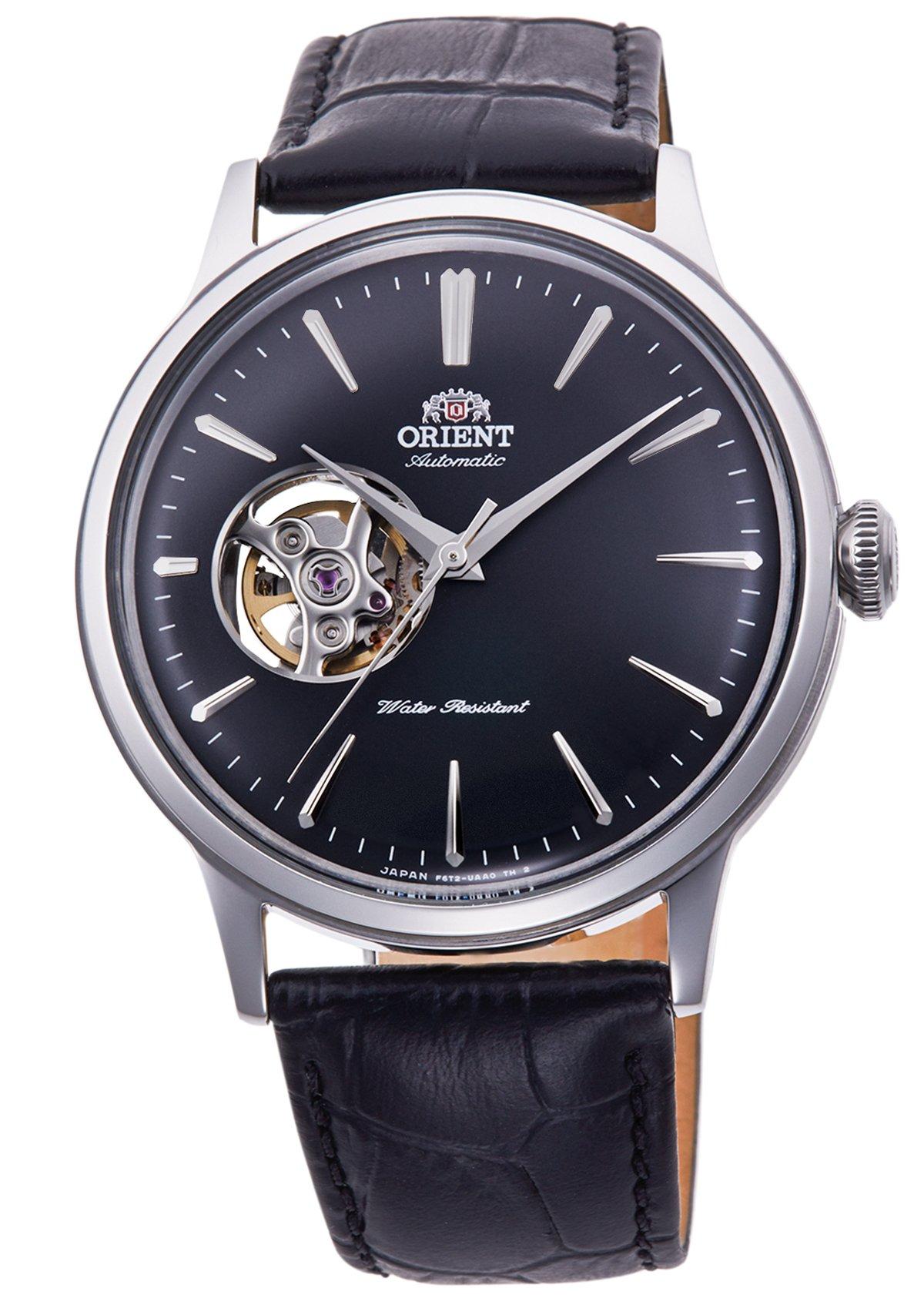 Автоматические часы Orient Bambino, механические, производство Япония, модель Open Heart, RN-AG0007B, мужские, черные, с гарантией производителя из Японии.