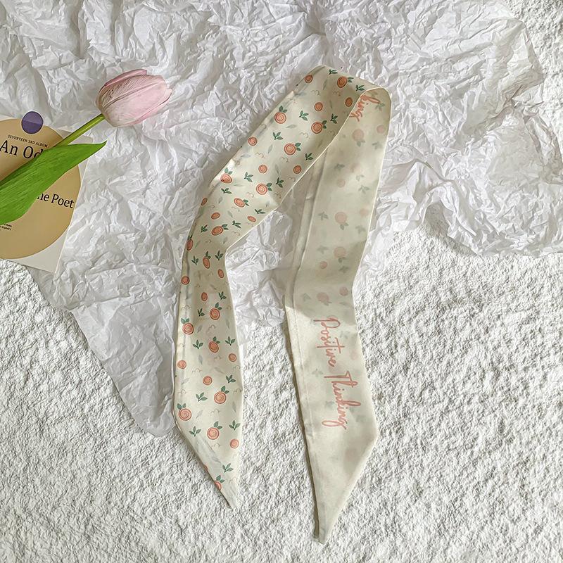 New luxury Brand Model Small Silk Scarf for Women Hair Band Bag Handle Handbag Ribbon Scarf Neck Scarves Neckerchief