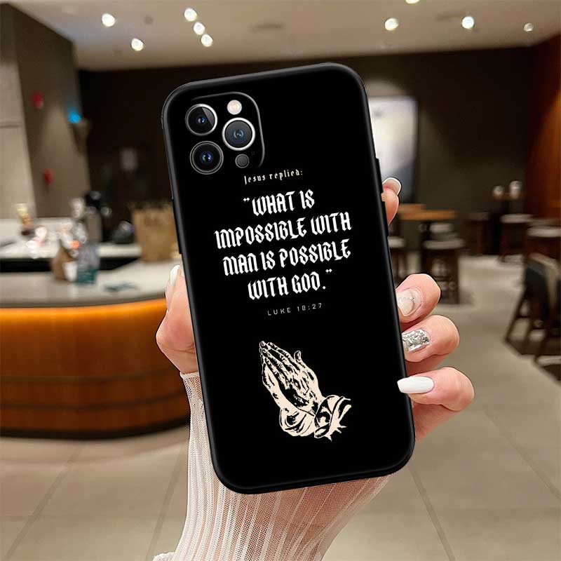 NH10 Bible Verse Jesus cross Phone Case for Xiaomi Poco C40 C50 C51 C55 C65 C71 C75 F3 F5 F6 F7 M2 M3 Pro Ultra