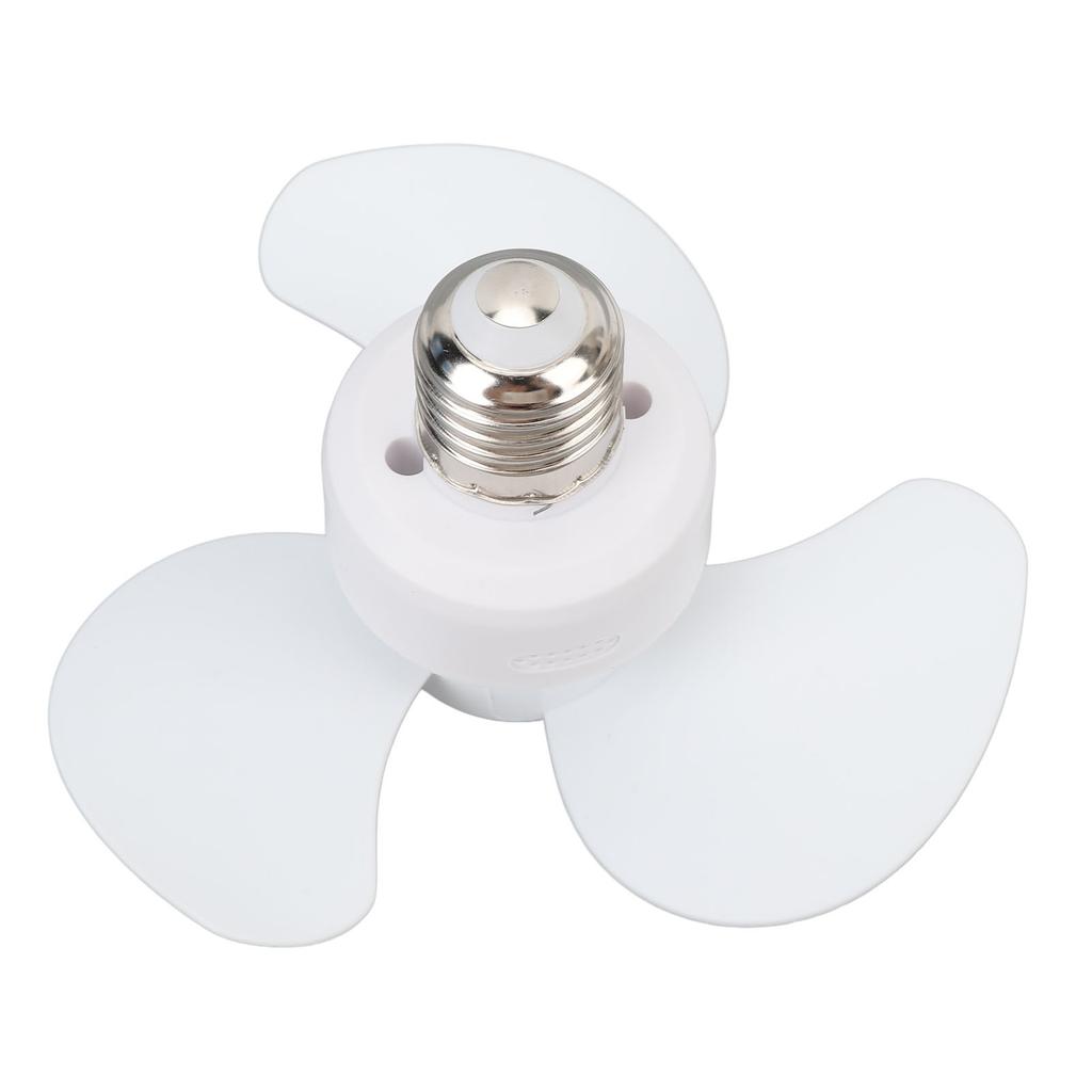 Socket Mini Fan E27 E26 Caliber Silent Screw In Small Fan for Bedroom Living Room Kitchen Office