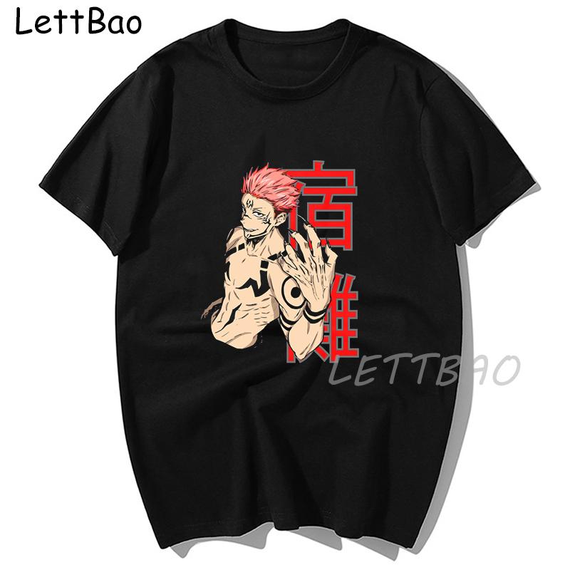 Harajuku T Shirt Jujutsu Kaisen Anime Graphic Tees Men S Clothing Punk Casual Tees Plus Size