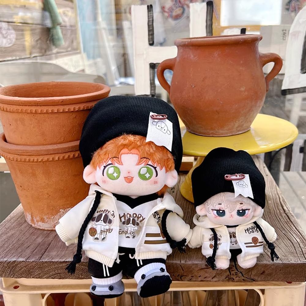 Niannyyhouse Plush Doll Clothes Cotton Doll Accessories 20cm Dress-Up (10cm) - Hat, T-shirt, Pants, Hoodie, Shoes, Sweatshirt, 10cm, 15cm,
