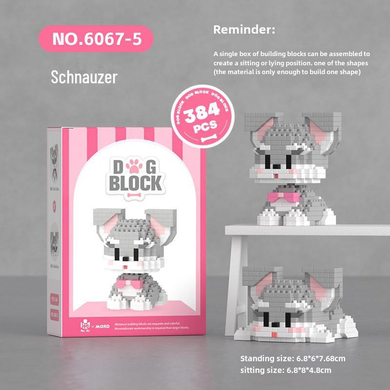 "Mini Particle Assembly Block Toys: Educational Cat Puzzle Ornaments for Kids, Compatible with LEGO"