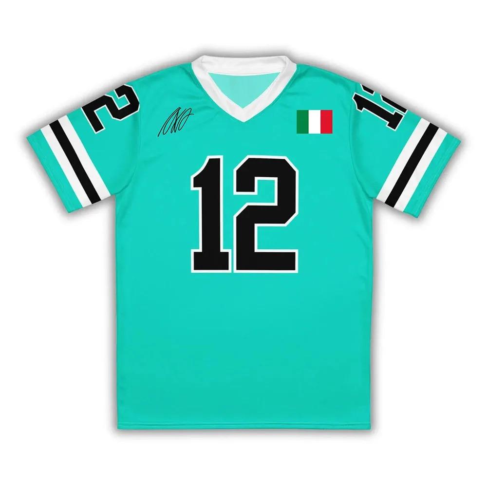 Kimi No.12 Antonelli Racing Driver Jersey Unisex Streetwear V-neck Short Sleeve Loose Male T-shirt Number12 Design Print Tees Summer 3D Printed Jersey