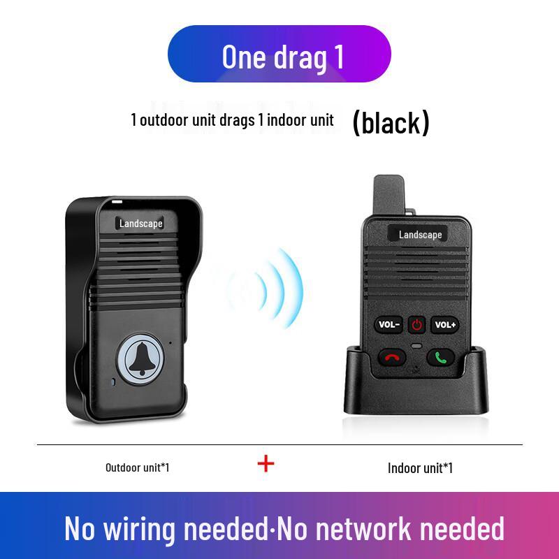 Wireless Two-Way Intercom Doorbell System
