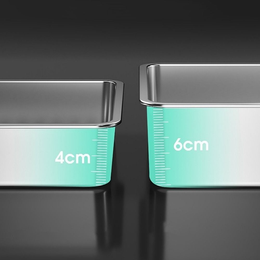 Large Capacity Food Storage Container Rectangle Meat Fresh-keeping Box  Freezer Storage