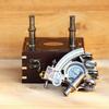 Boussole sextant en laiton avec boîte en bois, style vintage, solide, antique, nautique, voile, maritime, marine, cadeau fonctionnel, décoration, cadeau de Noël