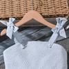 Children's Fashion Bow Halter Dress Spring and Summer Girls' Elegant Blue Princess Dress