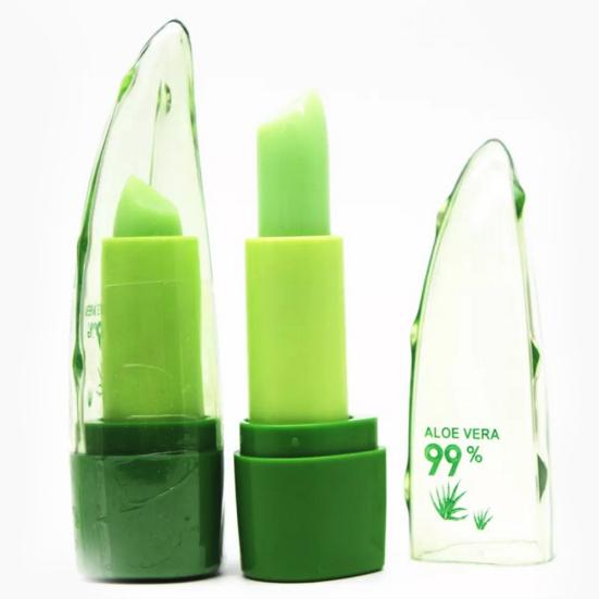 Aloe Vera Natural Moisturizer Lipstick Temperature Changed Color Lip Balm Makeup