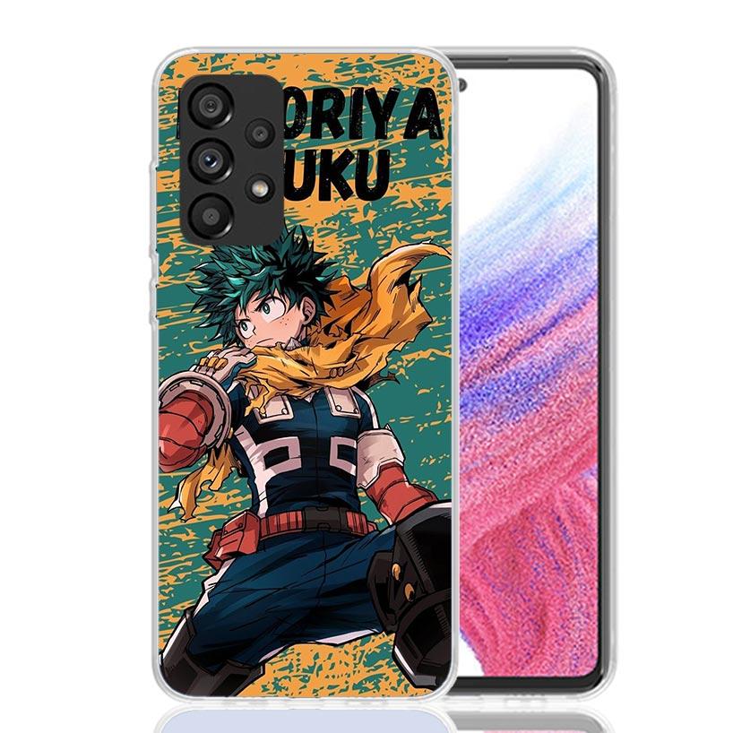 Midoriya Izuku Deku MHA My Hero Phone Case For Samsung Galaxy A52 A42 A32 A22 A12 A02S A72 A51 A41 A31 A21S A50S A71 A40 A30S A1