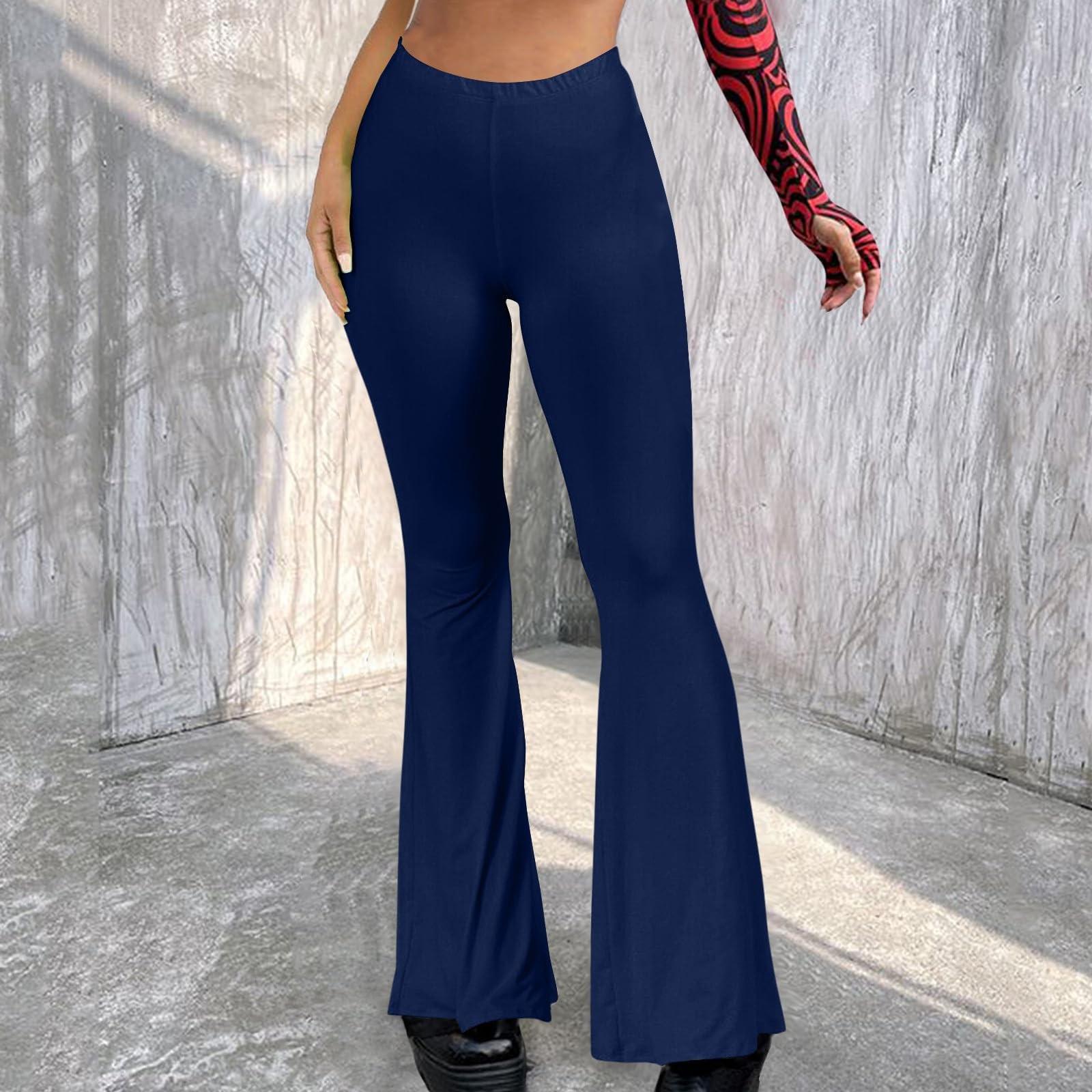 

Модные женские свободные повседневные расклешенные брюки с широкими штанинами и высокой талией, спортивные спортивные штаны для фитнеса L