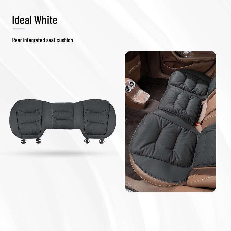 Luxurious Nappa Leather Car Seat Cushions - Thick, Non-Slip, Full Set for Five-Seater Cars