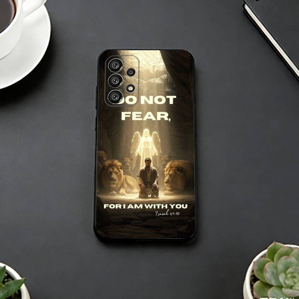 Bible Verse Christian Q-Quote Phone Case For Samsung S25,S24,S21,S22,S23,S30,Ultra,S20,Plus,Fe,Lite,Note,10,Black Cover