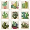 Creative Cactus Potted Plant Throw Pillow Covers With Digital Printing Of Short Plush Fabric Car-Shaped Sofa Cushion Home Decor