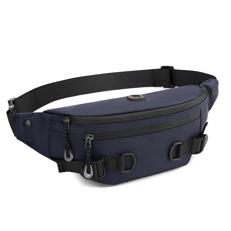 Waist Fanny Pack Hip Belt Bag for Men Anti-theft Running Nylon Male Travel Cross Body Sling Chest Pack Bum Bag