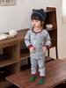 Autumn and winter pure cotton cartoon boneless loungewear baby clothes 280g wool pull frame boys pajamas set