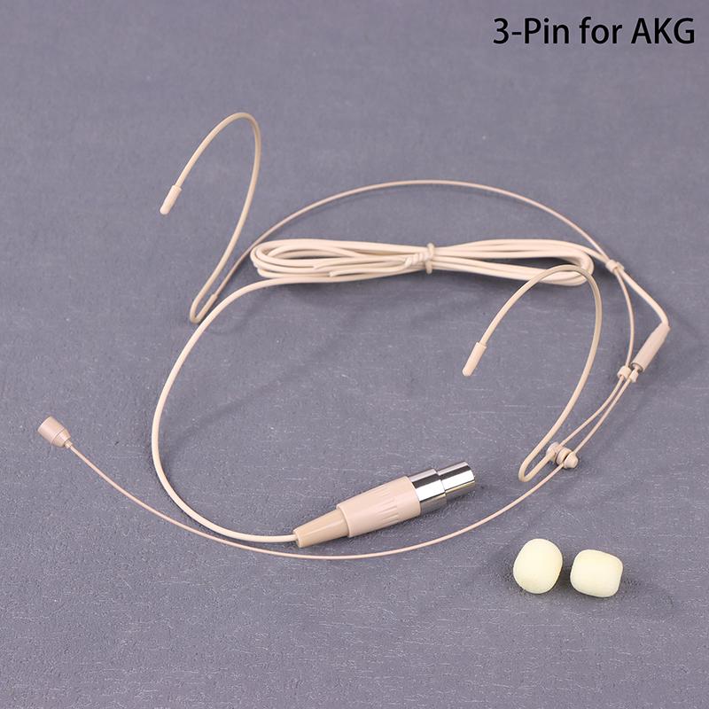 

Бежевый микрофон-гарнитура с двойным ушным креплением, головной микрофон 3,5 мм 3-контактный для 4-контактного разъема XLR для всенаправленного микрофона A3